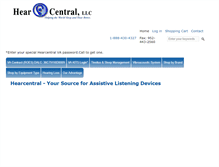 Tablet Screenshot of hearcentral.com